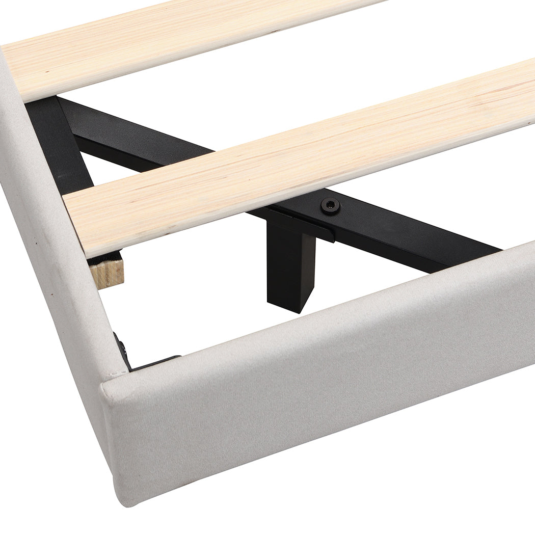 Floating Bed Frame With LED Light 196x96x96cm