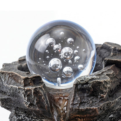 Indoor Water Fountain Brown Tabletop 21x21x24cm