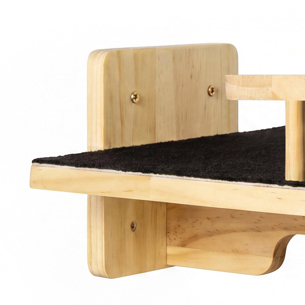 Cat Wall Shelf Corner Tree 22.5x19.3x1.8cm