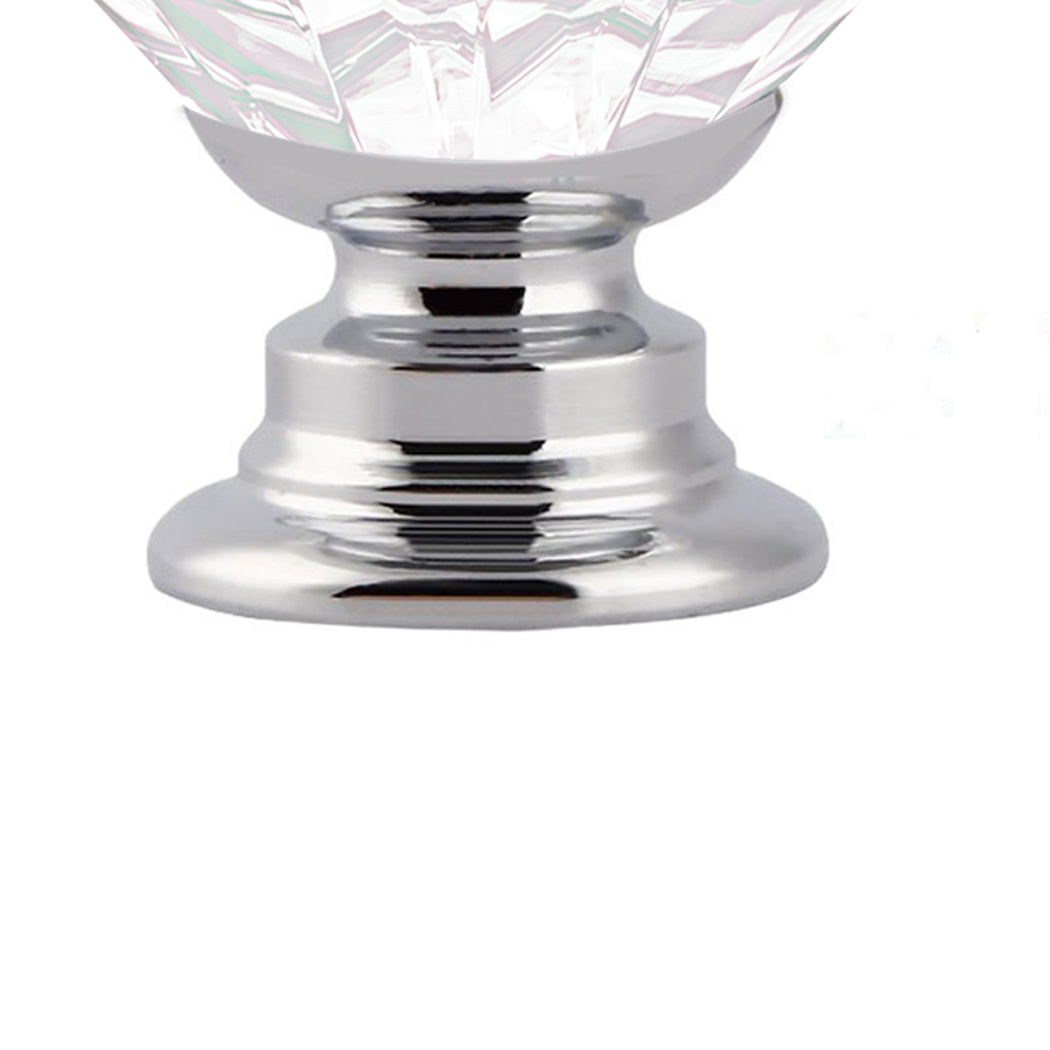 16 Pcs Clear Crystal Knobs Diamond 40mm Large Transparent