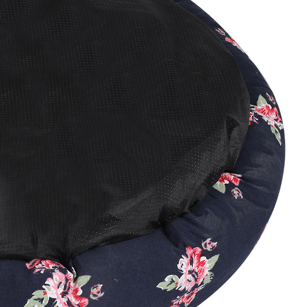 Pet Bed Washable Dog Calming Round Kennel Summer Outdoor