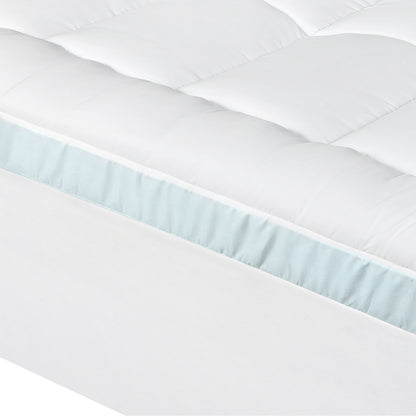 Gel Memory Foam Mattress Topper Double Size 137x190x8cm