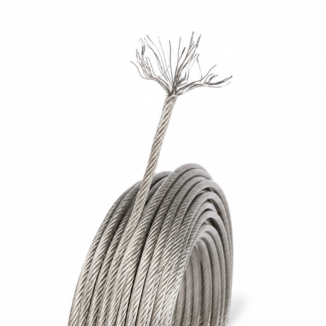 Wire Rope Kit 30M Stainless Steel 7x7cm