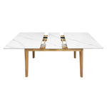 Wooden Dining Table Set for 6-8 Persons with Sintered Stone Top