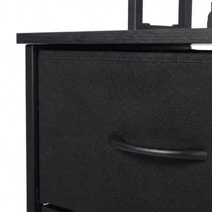 Bedside Table With Charging Station 41x30x115cm