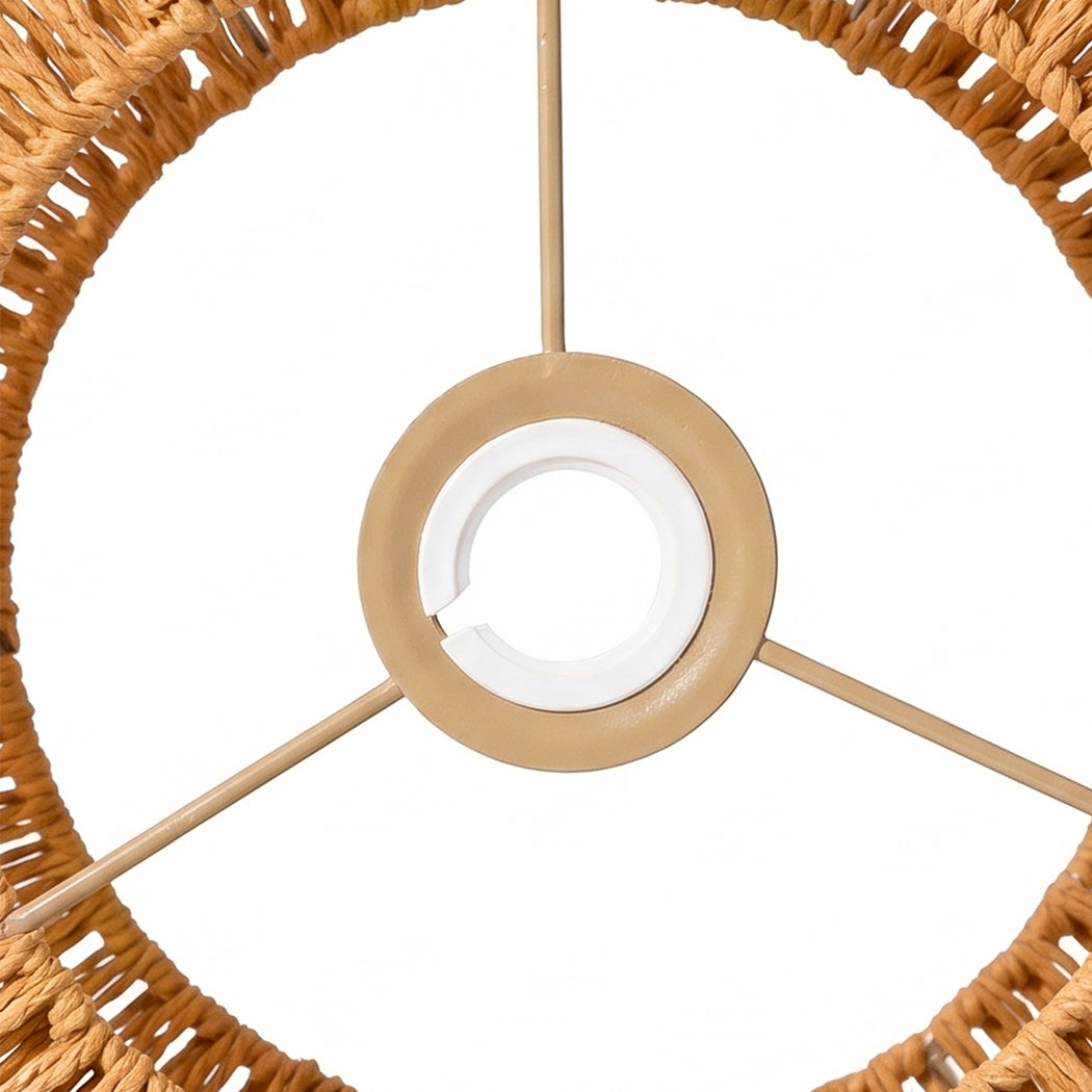 Woven Pendant Light Shade Yellow 32x32x17cm