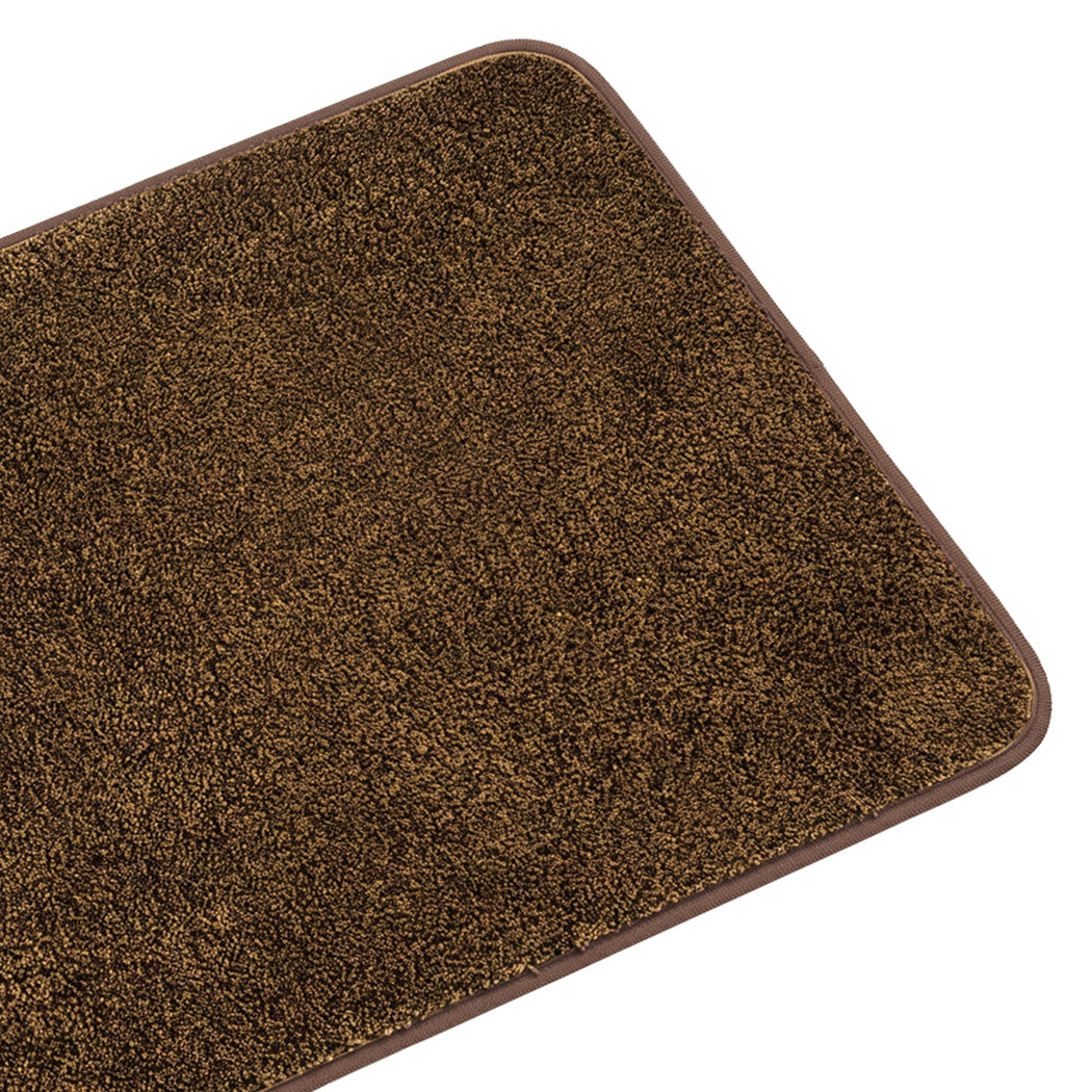 Non Slip Door Mat Brown 80x50x1cm