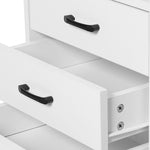 Cozy Bedside Table USB Charger Outlet LED White  Premium Quality