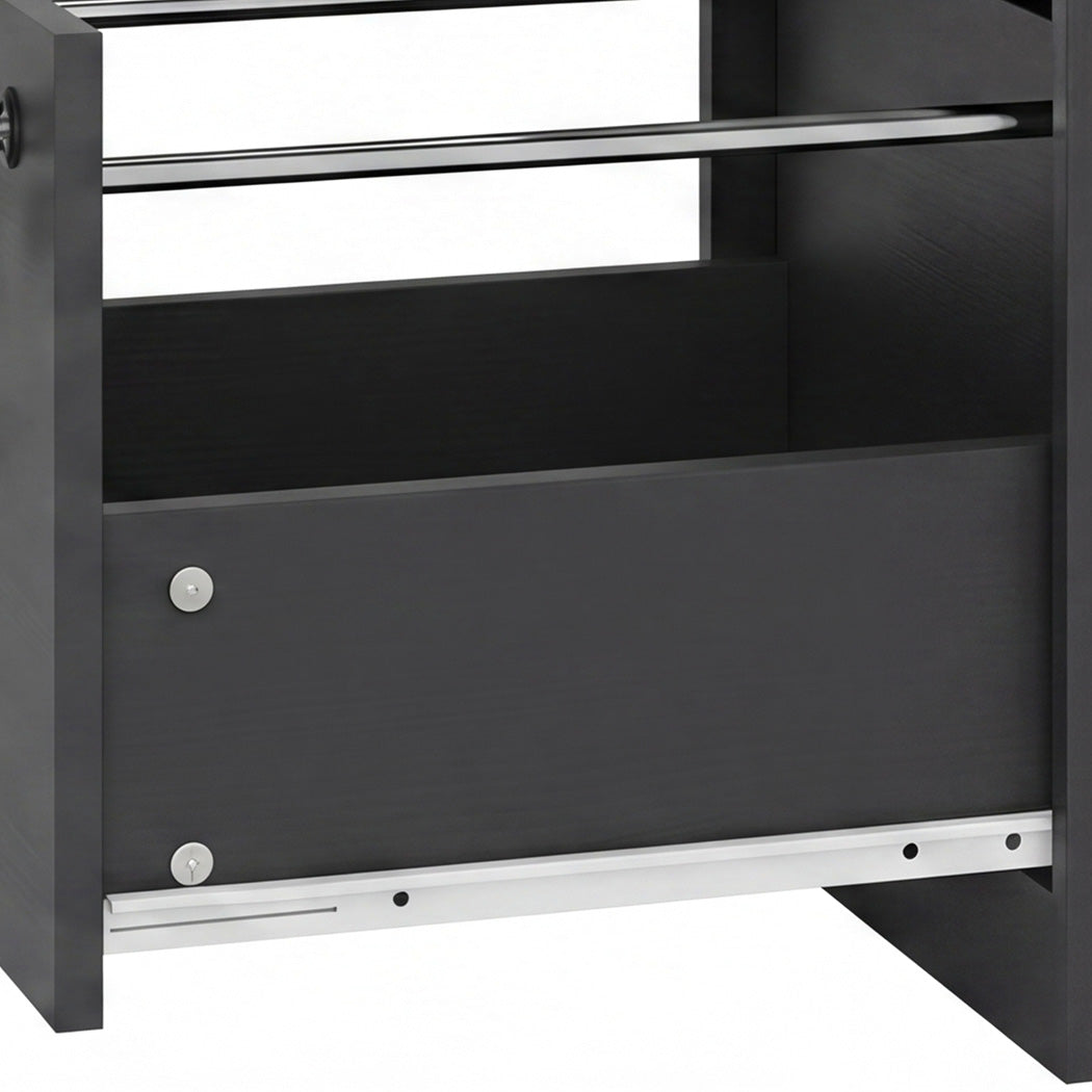 Levede File Cabinet 3 Lockable Drawers Modern Document Organiser Home Office