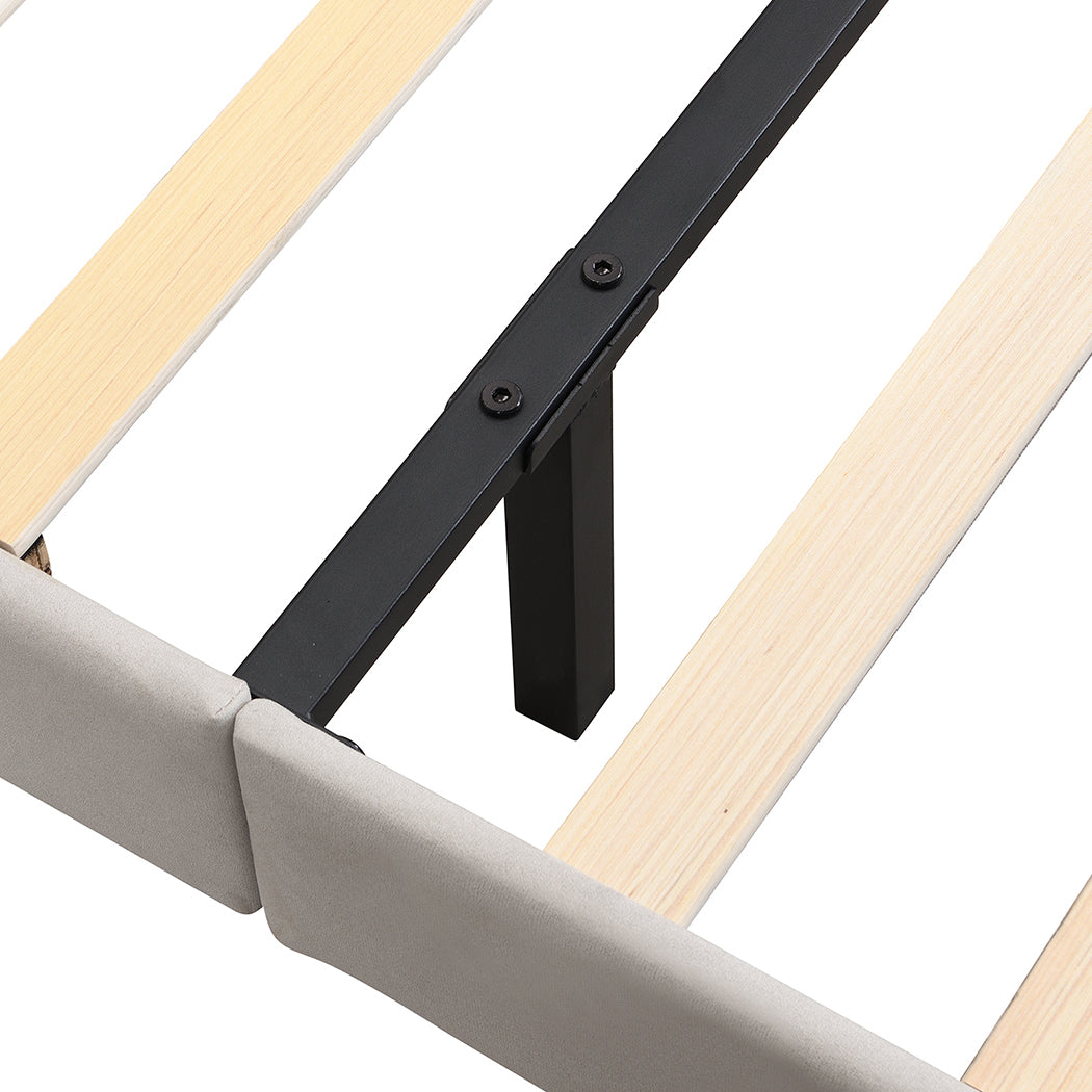Floating Bed Frame With LED Light 196x96x96cm