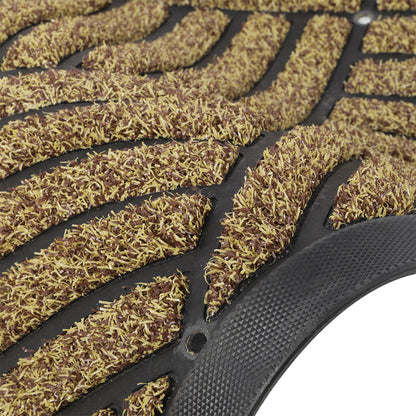 Front Door Mat Heavy Duty Brown 43x73cm