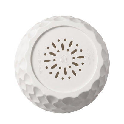 Toque Plant Pots 5 Pcs 8 Inchs Plastic Planter Pots with Drainage Saucers White