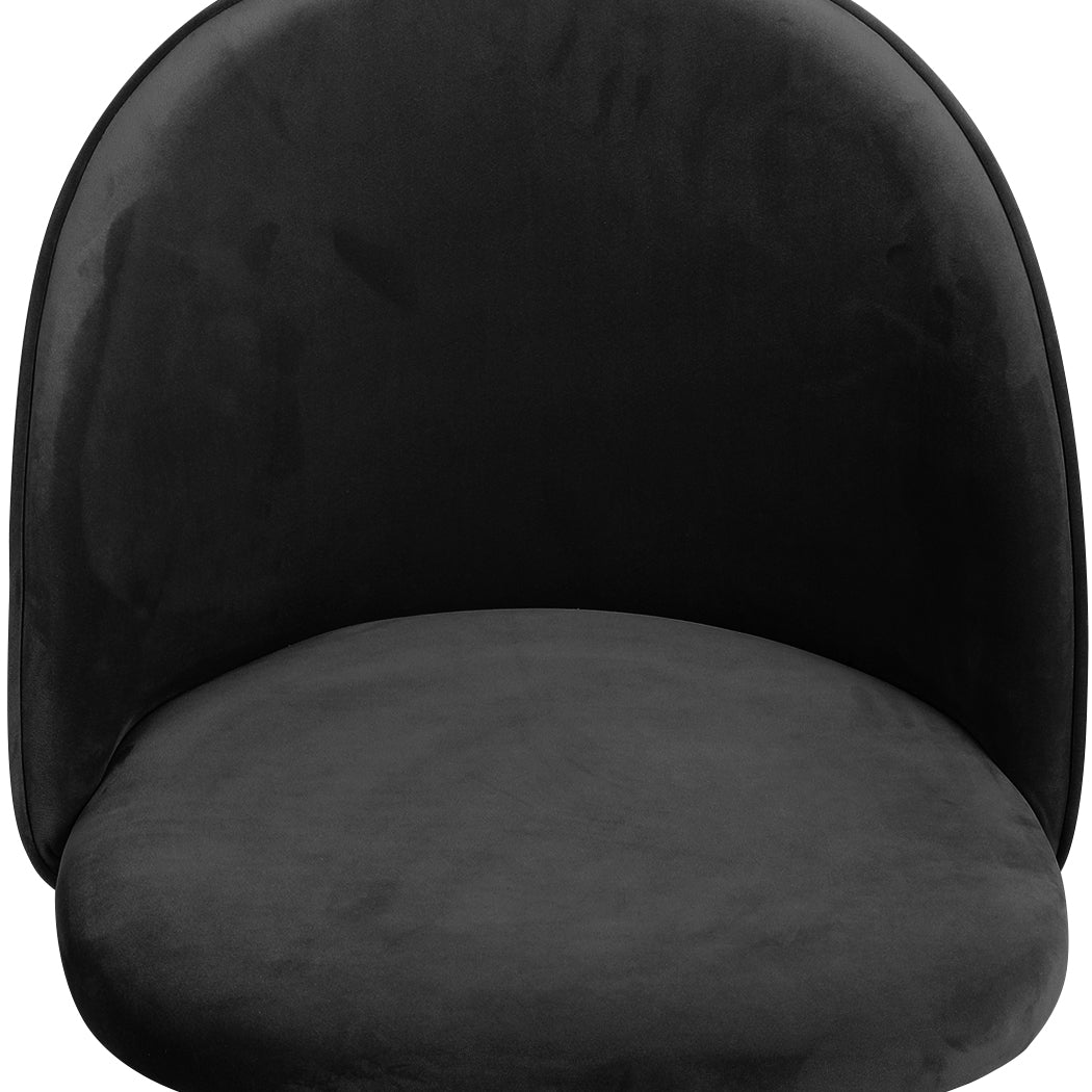 Stylish 8x Dining Chairs Kitchen Cafe Black  Durable Frame Classic