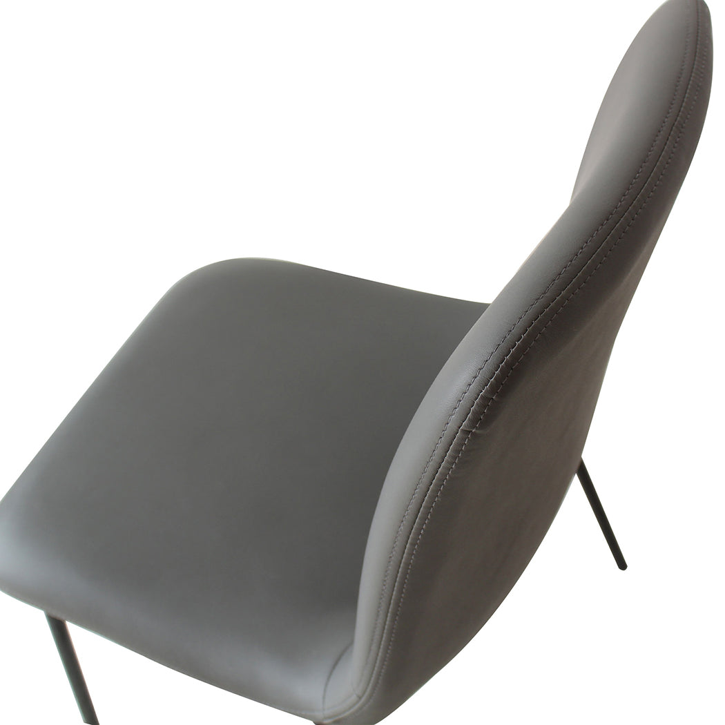 Modern Stackable Dining Chairs Kitchen Grey Set of 8  High Back