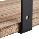 Floating Wall Shelves 5 Pack Rustic Wood Display | HomeAndLiving