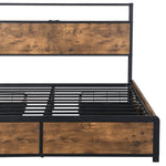 Compact Double Bed Frame RGB LED 4 Drawers USB  Premium Quality Build