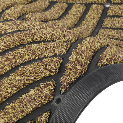 Front Door Mat Thick Brown 60x90cm