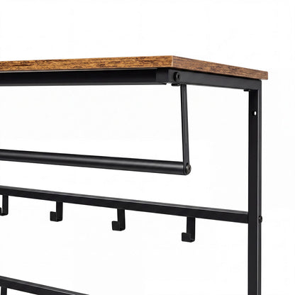 Wall Shelf Coat Rack 16x16cm