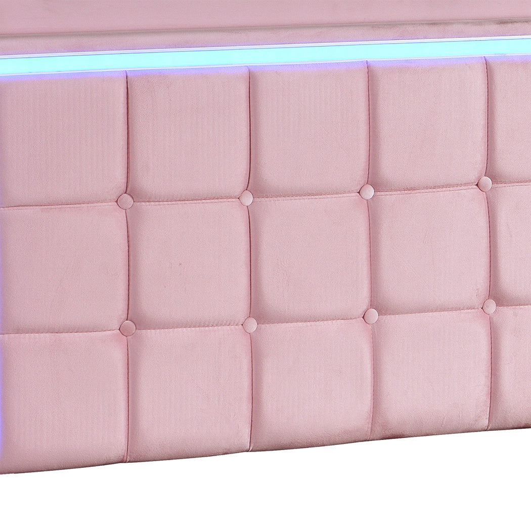 Floating Bed Frame With RGB Light 217x114x112.5cm