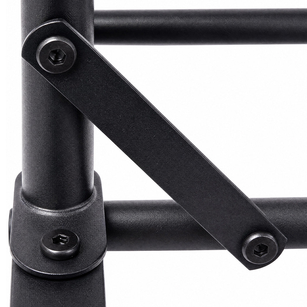 Heavy Duty Clothes Rack Black 118x54x145cm