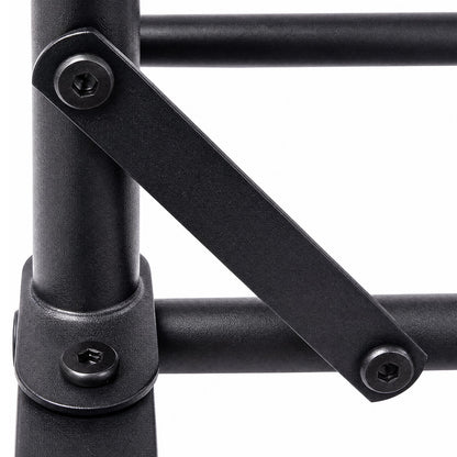 Heavy Duty Clothes Rack Black 118x54x145cm
