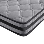 Modern Double Spring Mattress Grey Medium Firm  Scandi Inspired