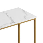 Marble Effect Console Table Narrow Hallway | HomeAndLiving