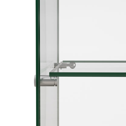 Luxury 169cm Tall Glass Display Cabinet 4 Tier  Scandi Inspired
