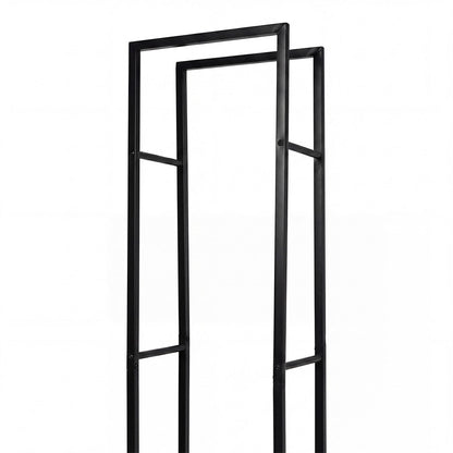 Levede Firewood Rack Steel Outdoor Storage Log Holder Fireplace 40 x 25 x 150cm