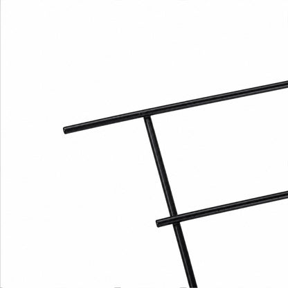 Garden Fence Black Picket 60x33cm
