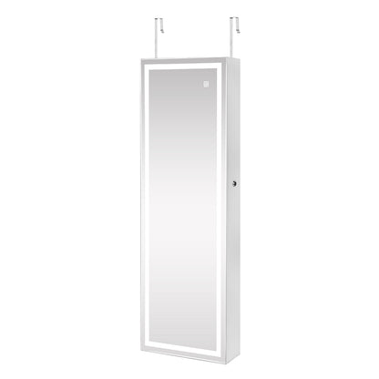 Stylish Mirror Jewellery Cabinet Touch  Foldable Function Classic