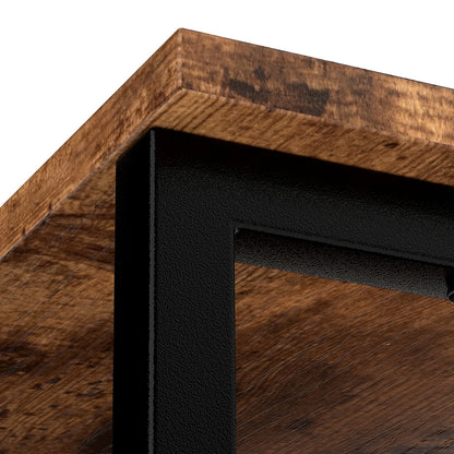 Storage Cabinet Walnut Adjustable 68.6x30x80cm