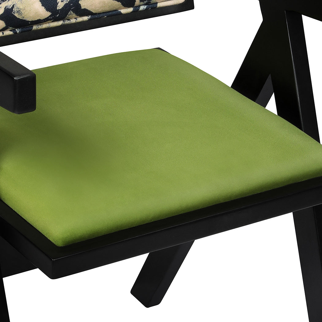 Luxury 2X Dining Chair Retro Backrest Chair  Sleek Modern Look
