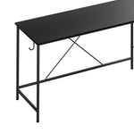 Compact Computer Desk Corner Desk Black  Adjustable Height Classic