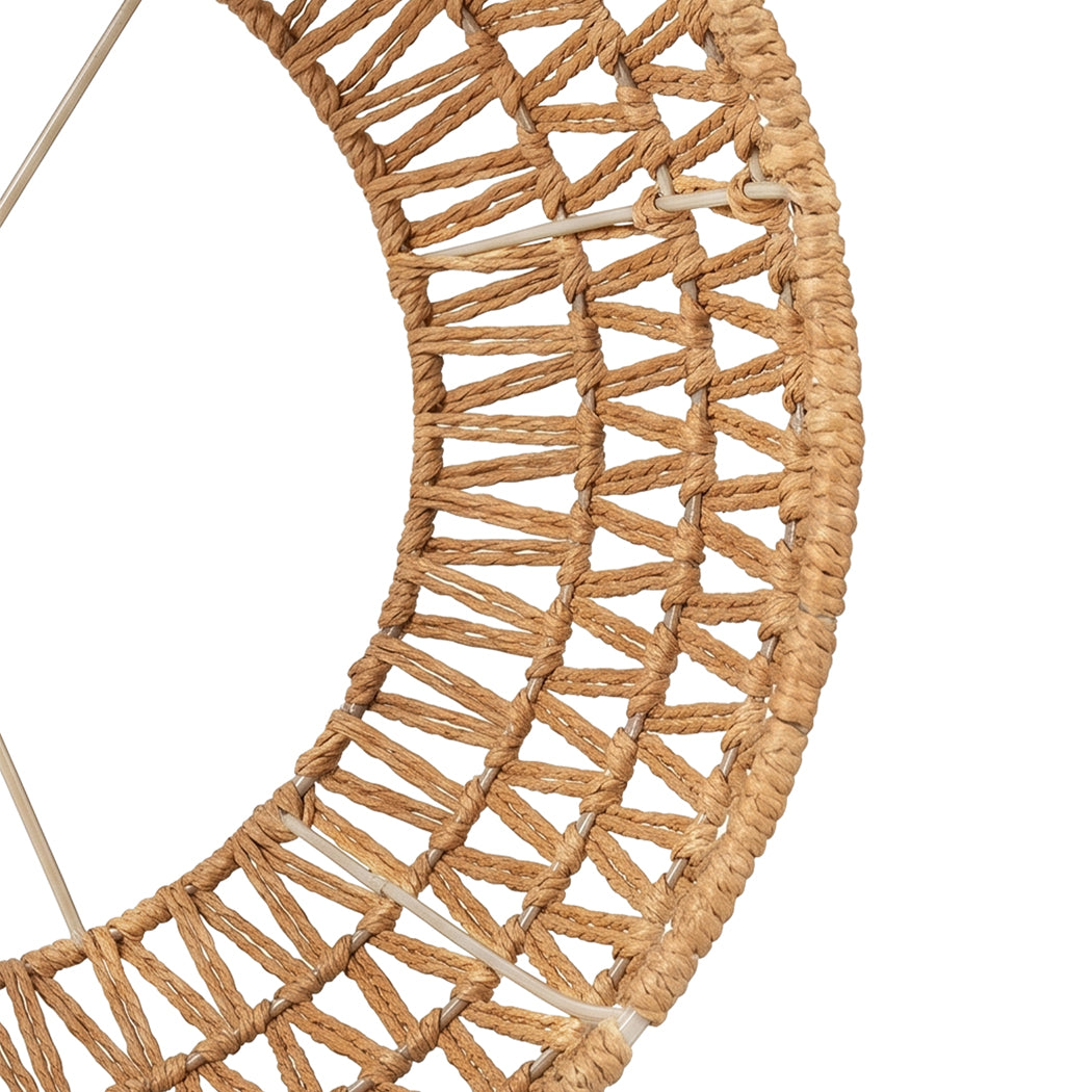 Pendant Light Shade Yellow Paper Rope 32x32x17cm