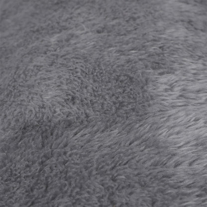 Large Plush Dog Bed Grey 101x71x3cm