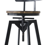 Ergonomic 2x Bar Stool Industrial Adjustable  High Back Support