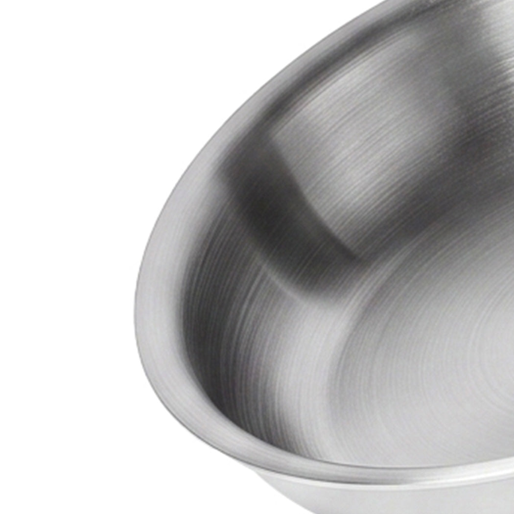 Stainless Steel Frying Pan Set Tri Ply 49x28x6cm