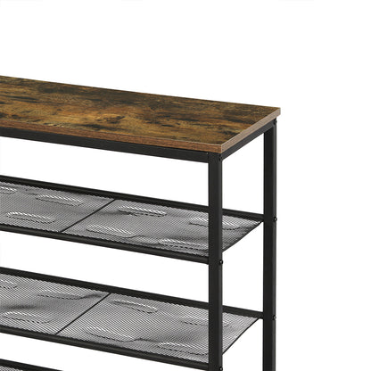 Functional 5-Tier Shoe Rack Storage Cabinet 100cm Wide  Comfortable