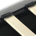Functional Double Bed Frame RGB LED PU 4 Drawer USB  Premium Quality