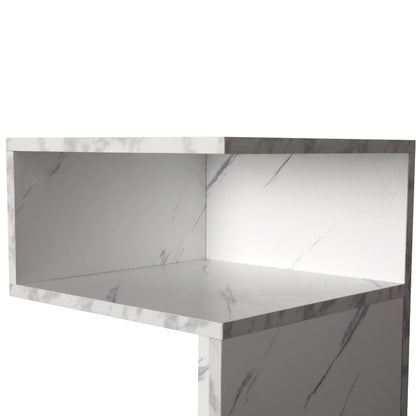 Functional 1xBedside Tables Drawers Side White  Multipurpose Use