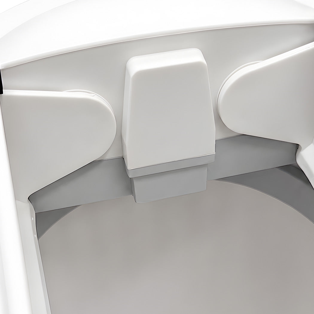 Automatic Touchless Rubbish Bin White 26x14x29cm