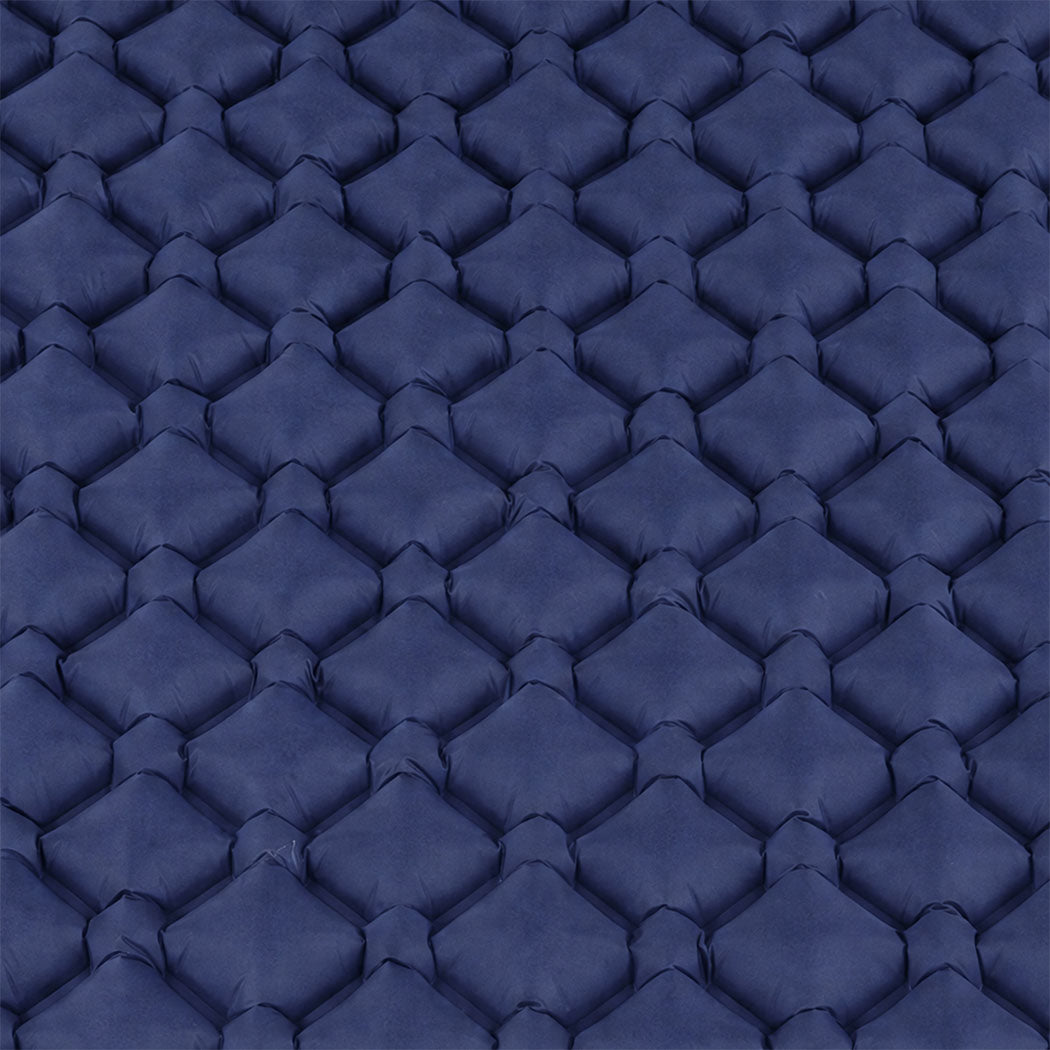 Camping Mattress Double Wide Blue 195x125x12.5cm