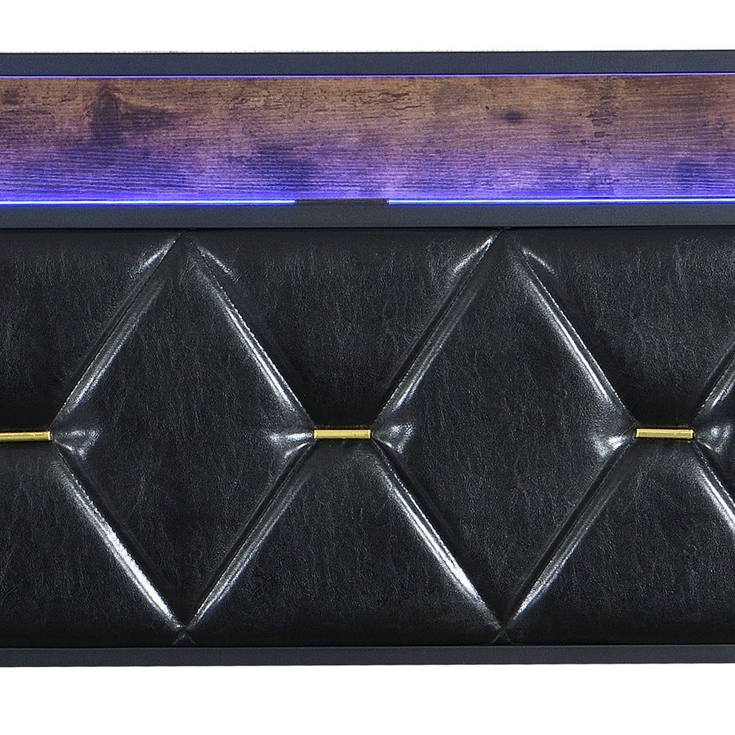 Black bed frame 83x38x23.5cm, view 6