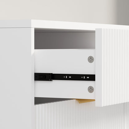 Modern Buffet Sideboard  Wood Finish Classic Durable Compact