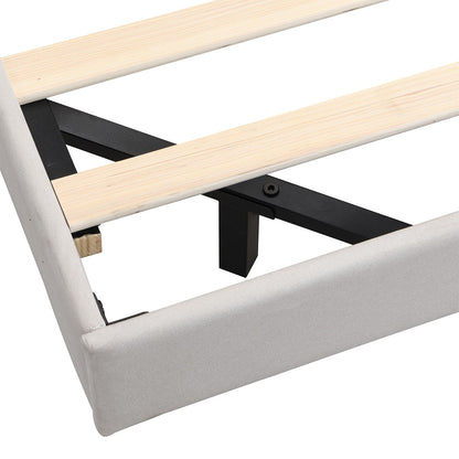 Cozy Double Floating Bed Frame  Space-Saving Design Classic