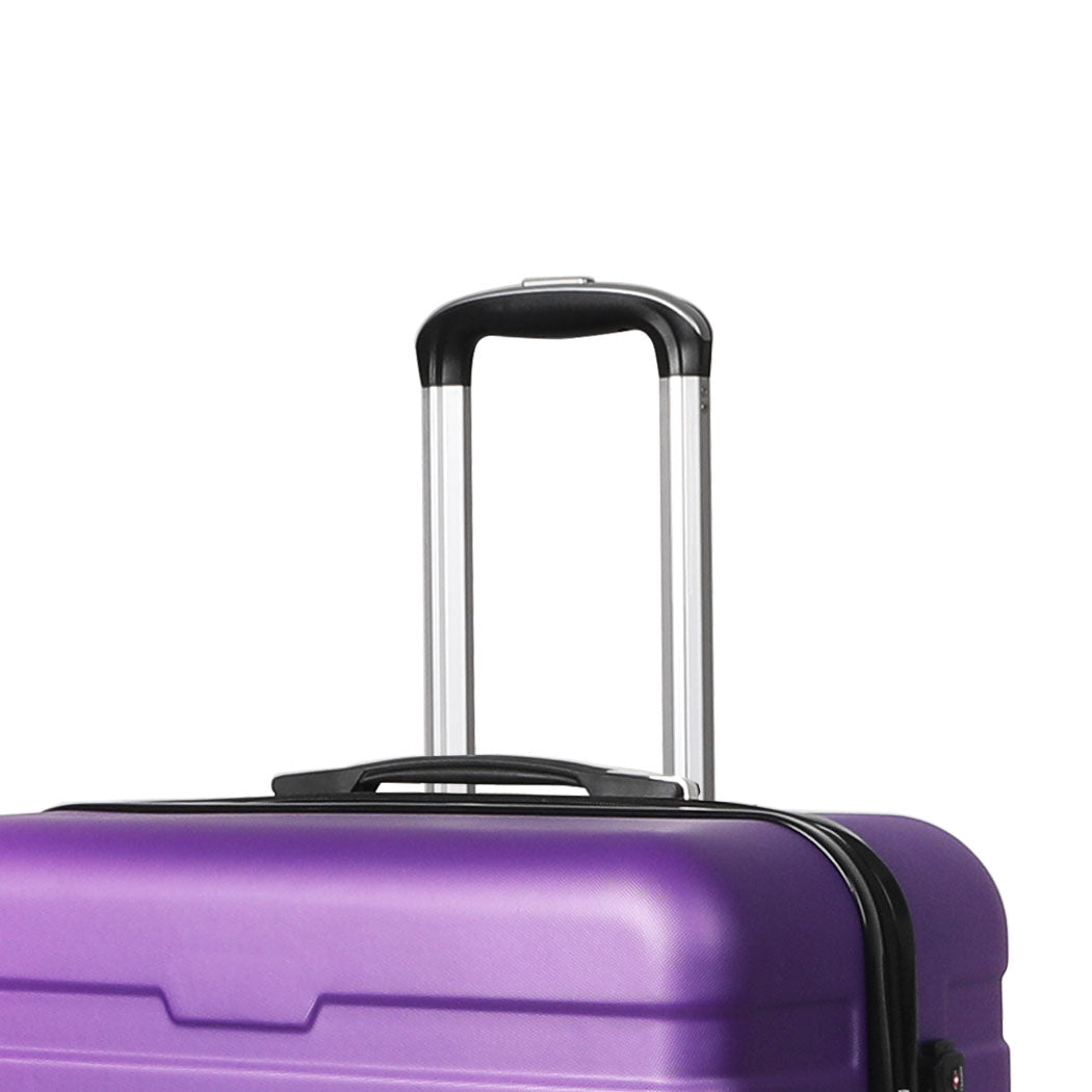 Purple Luggage Set 3PC 33x22x55cm
