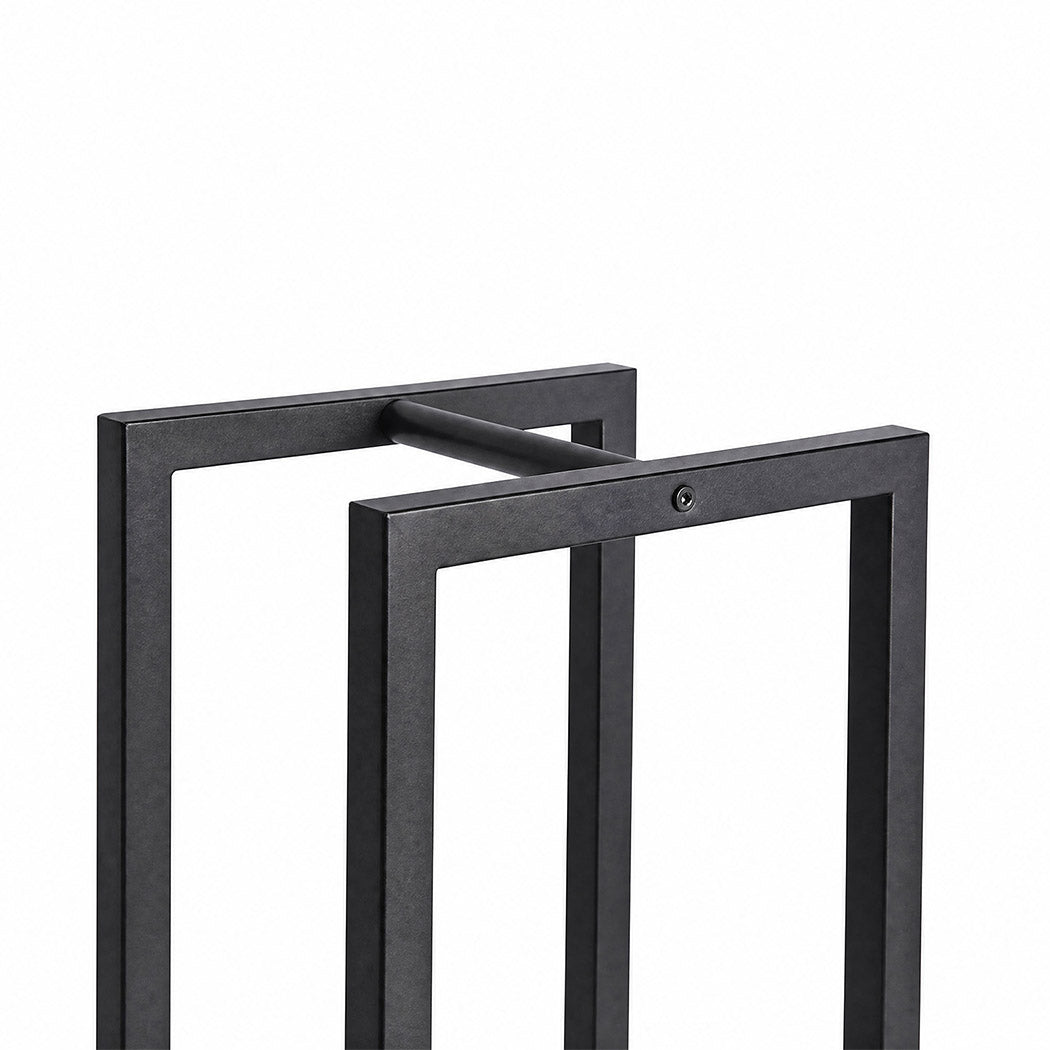 Levede Firewood Rack Metal Outdoor Storage Log Holder Fireplace 30 x 22 x 59cm