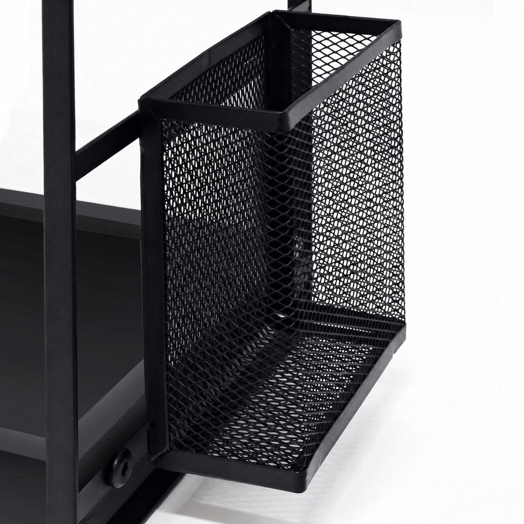 Levede 2 Tier Countertop Organiser Classic Storage Rack Bathroom Kitchen Black