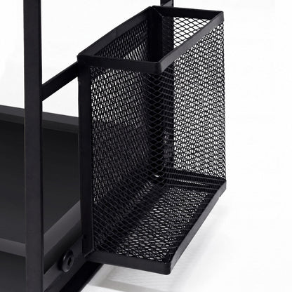 Levede 2 Tier Countertop Organiser Classic Storage Rack Bathroom Kitchen Black
